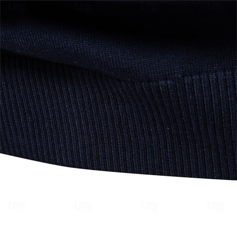 Mens V-neck Solid Cotton Pullover Sweaters Long Sleeve Casual Social Knitted Sweaters for Men 2025 - $32.99 –P3