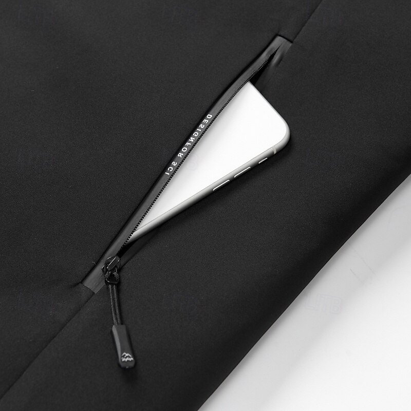 Per uomo Cappotto invernale Lungo Inverno Tinta unita / tinta unita Informale Standard Nero Blu scuro Giacca del 2025 a $60.99 –P5