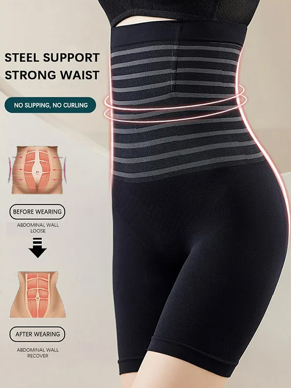 Women's  High Waist Flat Panties Seamless Body Shaping Boxers  Safety Shorts Slimming Underwear Home Outfits 2026 - $12.99 –P4