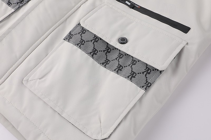 Herre Vinterjakke Sport Coat Turjakke Parkas Sport & Utendørs Camping & Vandring Vanntett Vindtett jakke Pelskanter Høst Vinter Helfarge Aktiv Med hette Normal Svart Hvit Jakker 2026 - $82.99 –P9