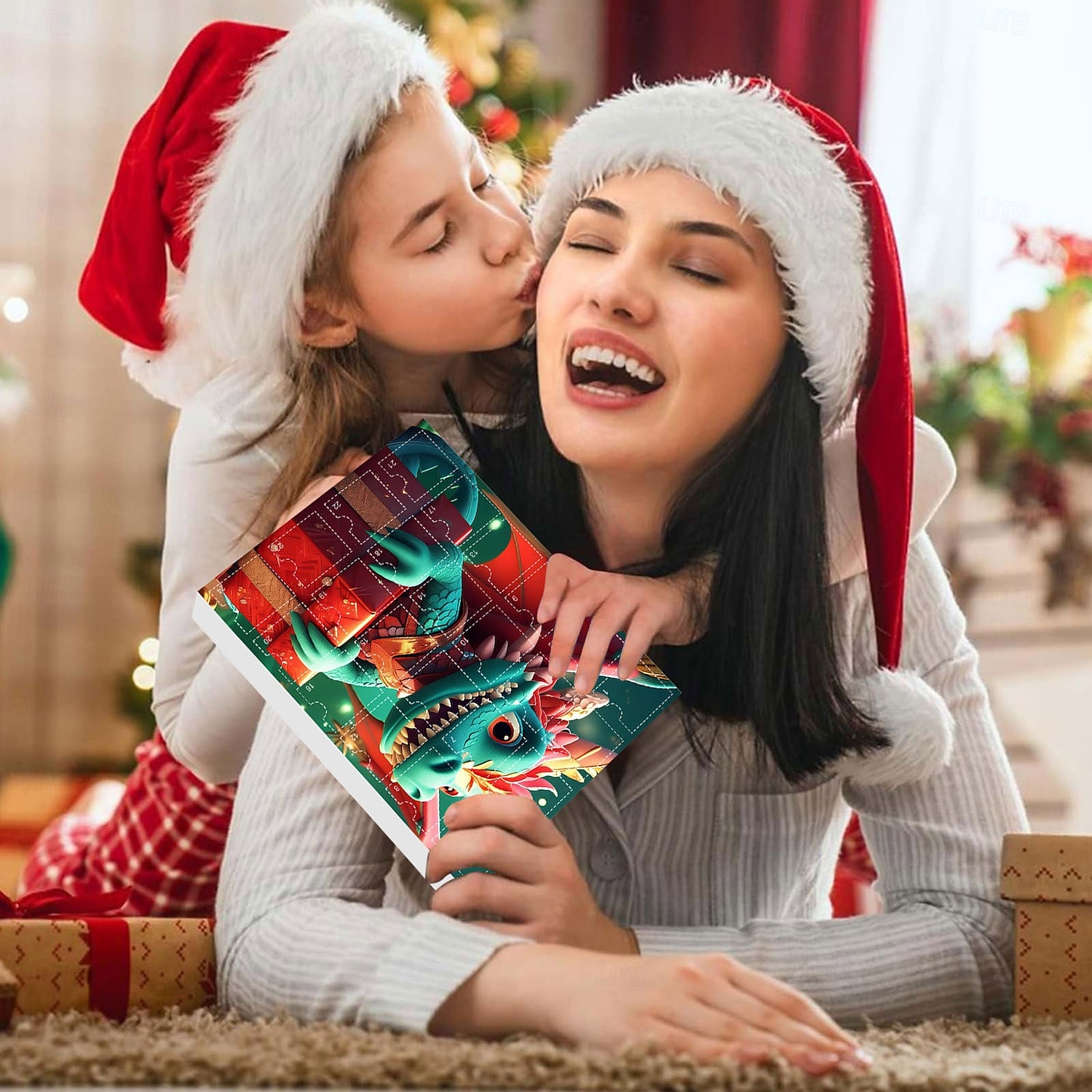 Christmas Advent Calendar Ornaments,2D Acrylic Cute Dragon Baby 24pcs Christmas Ornament Kit Gift 24 Days Countdown Mini Hanging Tree Xmas Ornaments for Christmas Party Decorations 2025 - $19.99 –P4