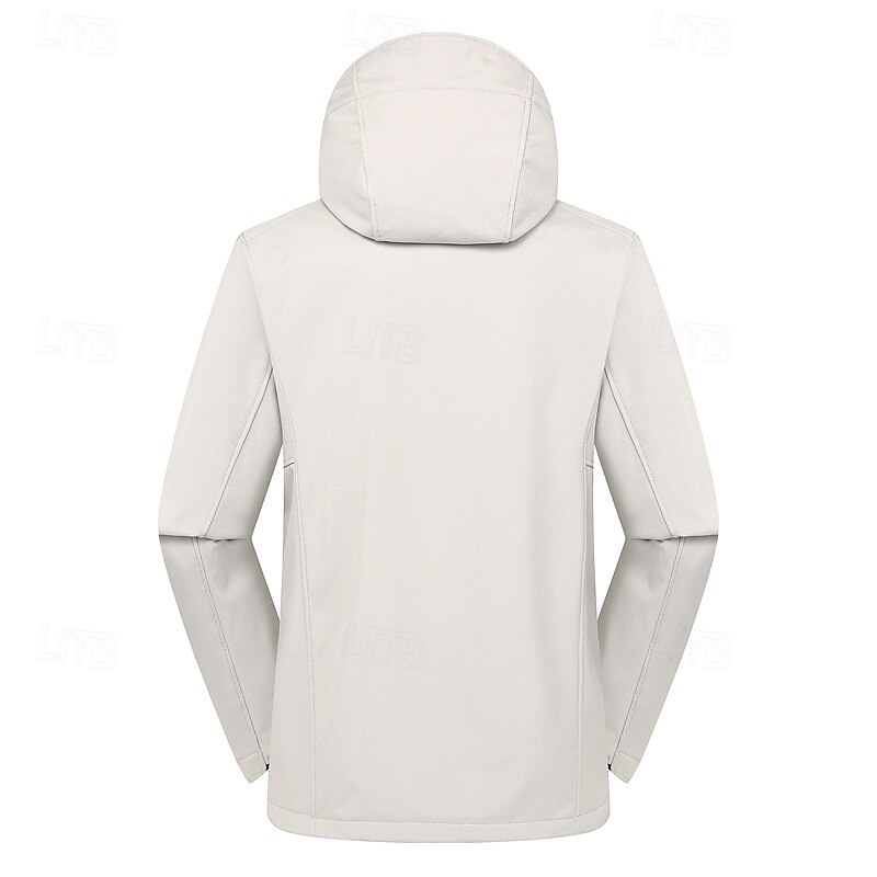 Men's Hiking Fleece Jacket Winter Outdoor Patchwork Thermal Warm Fleece Lining Waterproof Windproof Fleece Jackets Full Zip Climbing Camping / Hiking / Caving Traveling Dark Grey Black White Navy Blue 2025 - $70.99 –P3