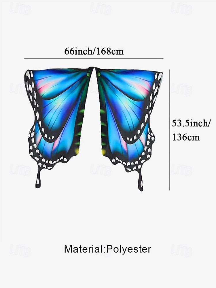 Vibrant Butterfly Wings Costume for Women - Colorful Party Accessory for Halloween, Cosplay, and Festivals 2025 - $18.99 –P5
