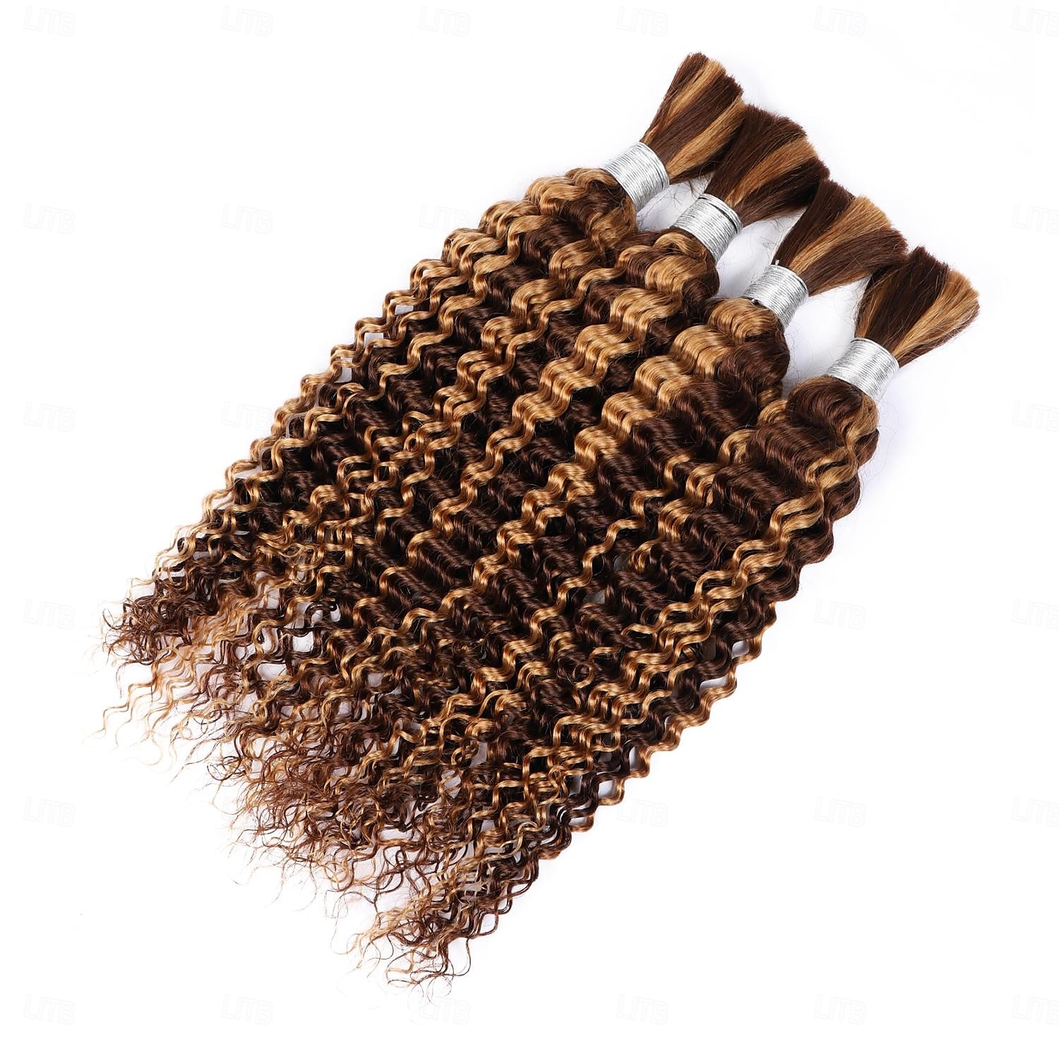 1 fascio di capelli umani in massa con onde profonde p4/27 per intrecciare fasci del 2025 a $62.99 –P3