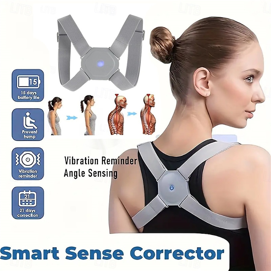 Get A Flat Belly And Perfect Posture Instantly With This Hunchback Corrector With Sensor Vibration Reminder 2025 - $20.99 –P1