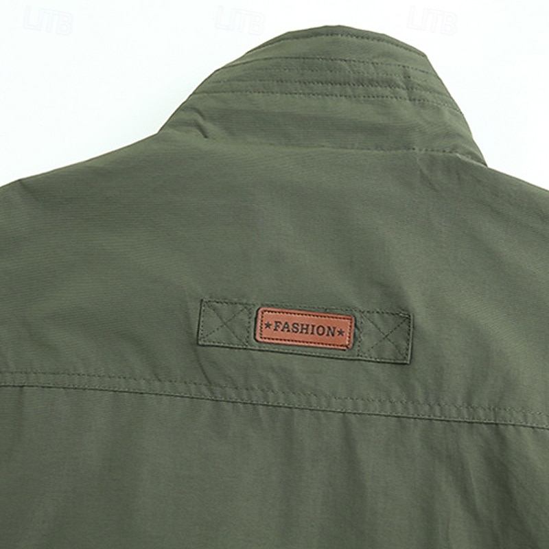 Per uomo Gilet Gilet da pesca Gilet da escursione Giornaliero Appuntamento Da mare Di tendenza Informale Primavera & Autunno Tasche Nylon Comodo Liscio Cerniera Colletto alla coreana Standard Nero del 2026 a $27.99 –P10