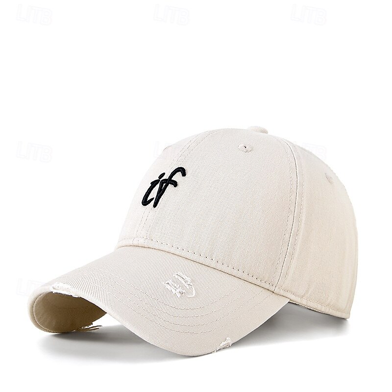 Herren Cap Basecap Sonnenhut Kappe Schwarz Wein Polyester Bestickt Modisch Brautkleider schlicht Strasse Täglich Buchstabe Einstellbar Sonnenschutz Atmungsaktiv 2025 - $12.99 –P9