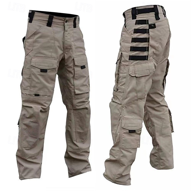 Voor heren Combatbroek Cargohosen Wandelbroek Militair Buiten Normale pasvorm Winddicht Ademend Sneldrogend Broeken / Regenbroek / Overbroek Zwart Camouflage Jagen Klimmen Kamperen / wandelen 2025 - $72.99 –P1
