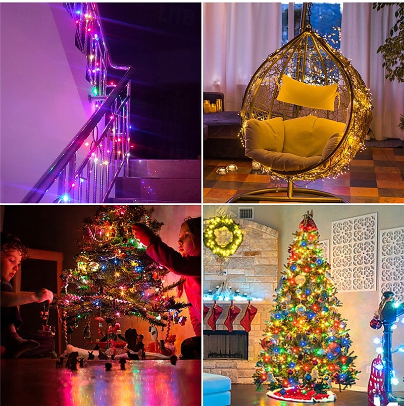 dc24v tensão segura led luzes de corda de natal 100m 50m 20m 10m com 800 leds e 400 leds, luzes de natal de tira de fadas, iluminação externa à prova d'água ip65 para natal, festa, eventos de ano de 2025 por $22.99 –P12