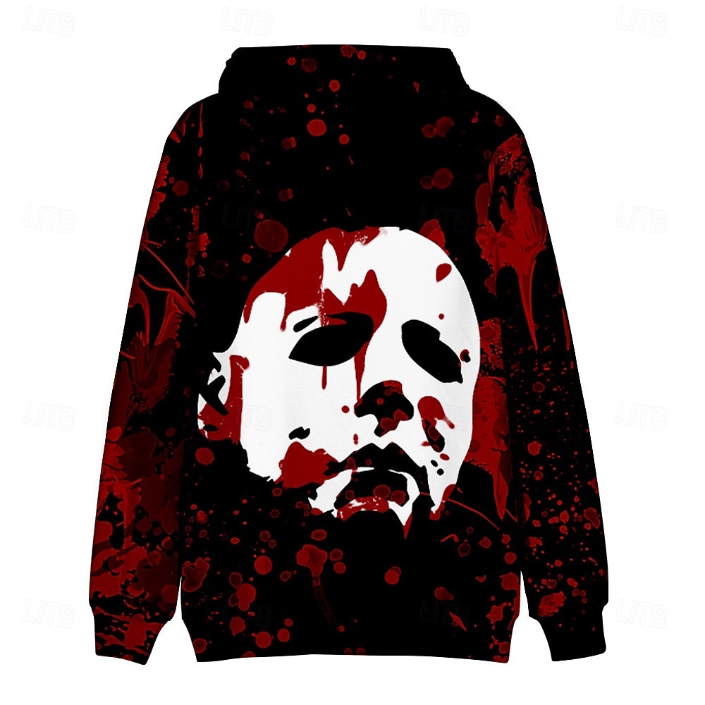 Halloween Michael Myers Bluza z Kapturem Nadruk Graficzny Na Dla par Męskie Damskie Dla dorosłych Halloween Karnawał Bal maskowy Druk 3D Codzienne 2025 - $29.99 –P18