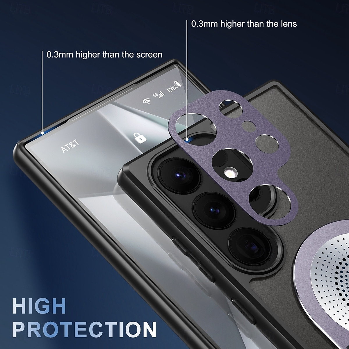 телефон Кейс для Назначение SSamsung Galaxy S25 Ultra Plus S24 S24 ФЭ S23 S22 Магнитный адсорбционный футляр С Магсейф со стендом Поддержка беспроводной зарядки Защита от удара ТПУ ПК Металл 2025 - $21.99 –P5