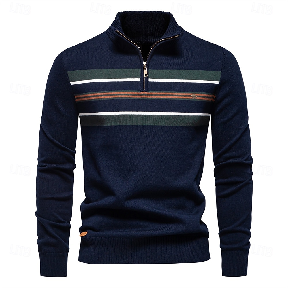 uomo dolcevita in cotone con collo alto, maglioni lavorati a maglia, casual, business, a coste, per uomo del 2025 a $47.99 –P7
