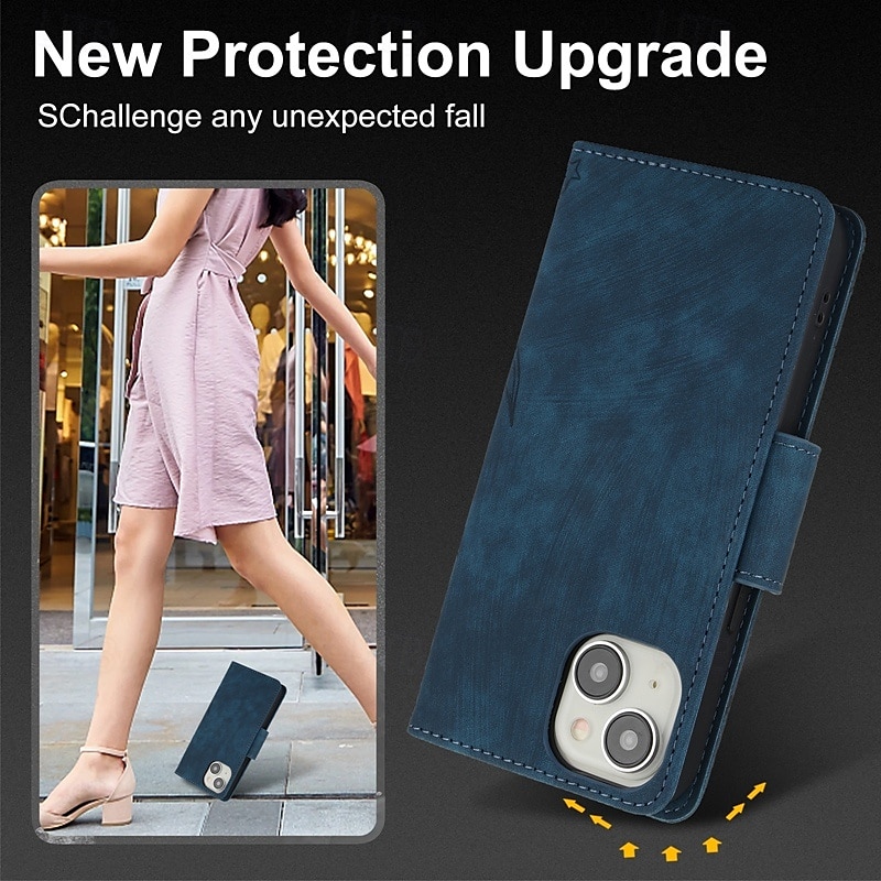 телефон Кейс для Назначение iPhone 17 Pro Max 17 Air i16 15 14 Pro Max Plus 13 12 11 Pro Max Mini Кошелек для карт Полная защита тела с ремешком на запястье Откидная подножка 2025 - $11.99 –P4