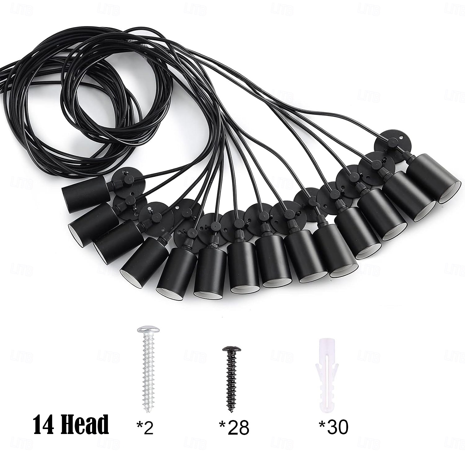 led hanglamp warm wit 6/10/14 koppen retro edison multi verstelbare diy plafond spider lamp modern chique industrieel voor woonkamer slaapkamer 110-240v 2026 - $161.27 –P15