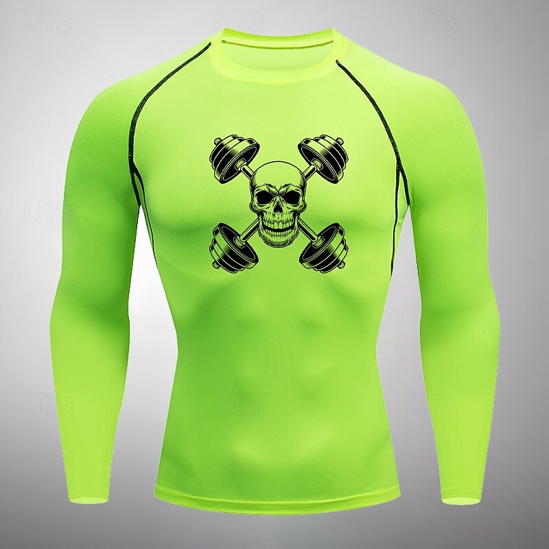 Per uomo T-shirt Compressione Maglia Atletica Maglia da palestra Camicia fitness Manica lunga Maglietta Informale Athleisure Autunno Traspirante Asciugatura rapida Morbido Allenamento in palestra del 2025 a $16.49 –P14