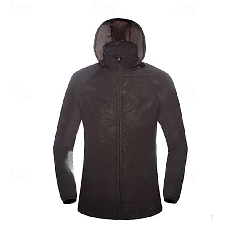 Dames Wandeljack Buitenshuis Zonbescherming Ademend Lichtgewicht jack Windjack Reizen Donker Grijs Zwart Wit Geel Roze 2025 - $17.49 –P9