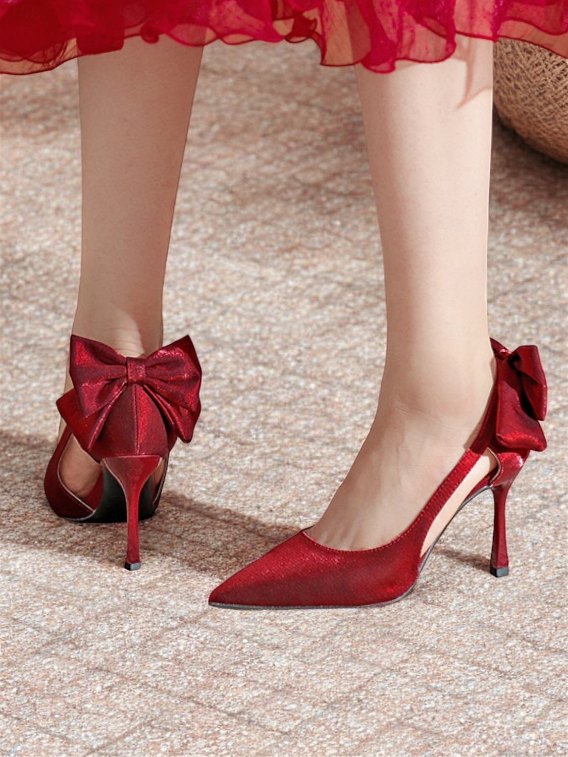 Elegant Women's Blush Suede Heels with Bow Detail – Chic Pointed Toe Pumps for Weddings and Formal Events 2025 - $54.99 –P1