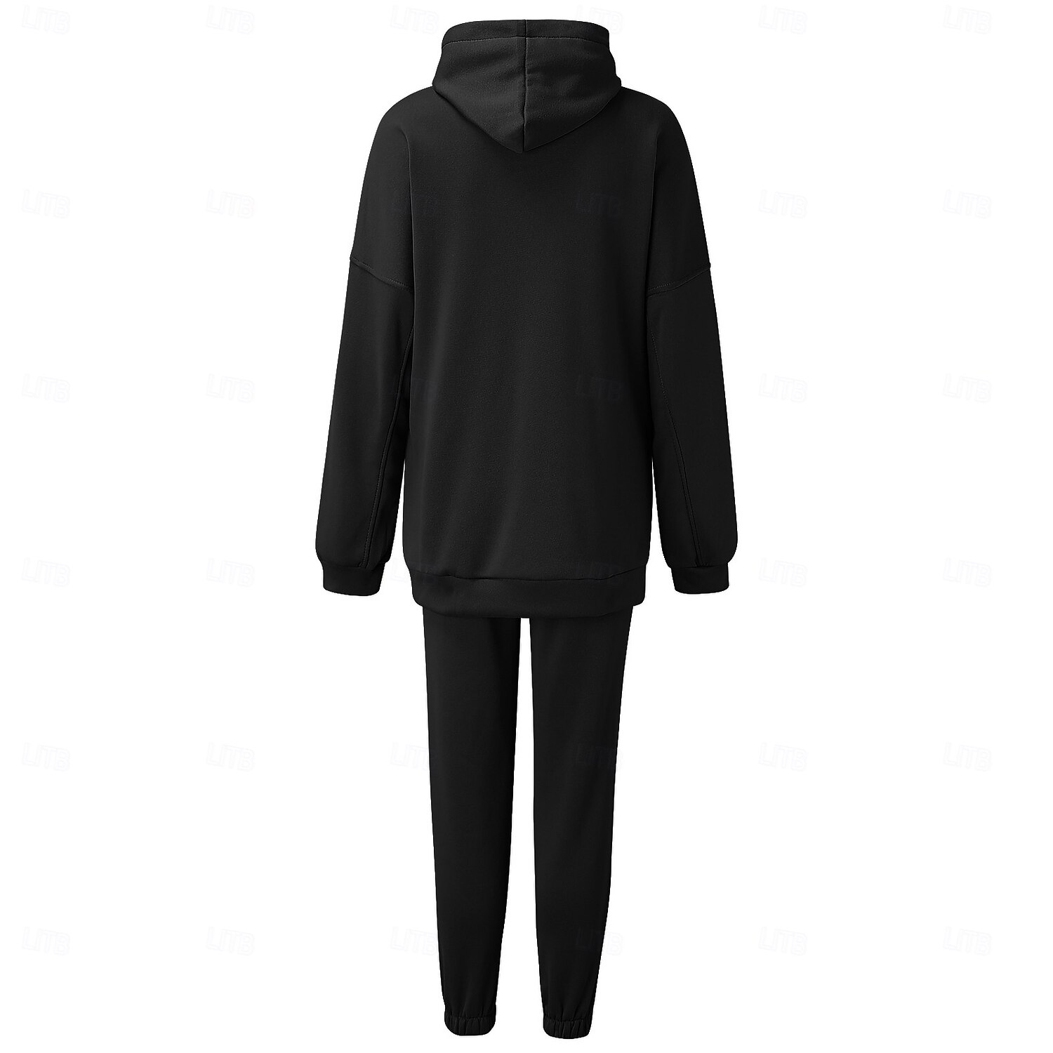 Comfry Fleece Women's Sweatshirt Hoodie Warm Long Sleeve Hooded Black Spring Fall 2025 - $28.99 –P3