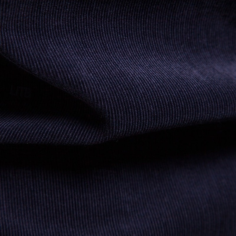 Per uomo Camicia Camicia estiva Camicia con bottoni Camicia di velluto a coste Nero Bianco Blu marino Manica lunga Liscio Collo ripiegabile Informale Giornaliero Bottone giù Abbigliamento Di tendenza del 2025 a $25.99 –P8