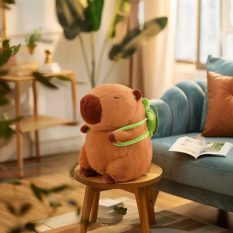 Brinquedo de Pelúcia Capivara de 9 Polegadas Brinquedo de Simulação Anime Boneca Fofa Animais de Pelúcia Boneca Macia Presente de Natal e Presente de Ação de Graças de 2026 por $30.99 –P6