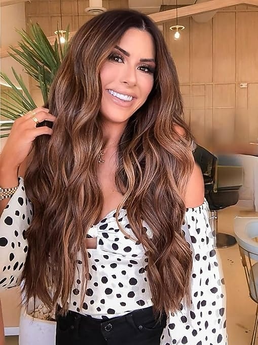parrucche lunghe per donne parrucche sintetiche lunghe ricce ondulate con attaccatura dei capelli in pizzo parrucca in fibra resistente al calore per uso quotidiano alle feste del 2025 a $19.99 –P3