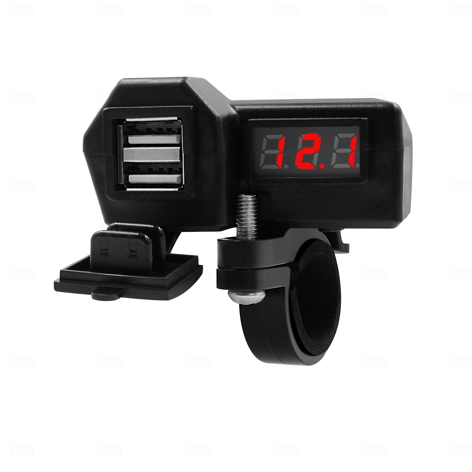 Caricabatterie per cellulare per moto 3.4a dual usb con accendisigari 10-24v con misuratore di tensione accessori di modifica del 2025 a $22.99 –P2