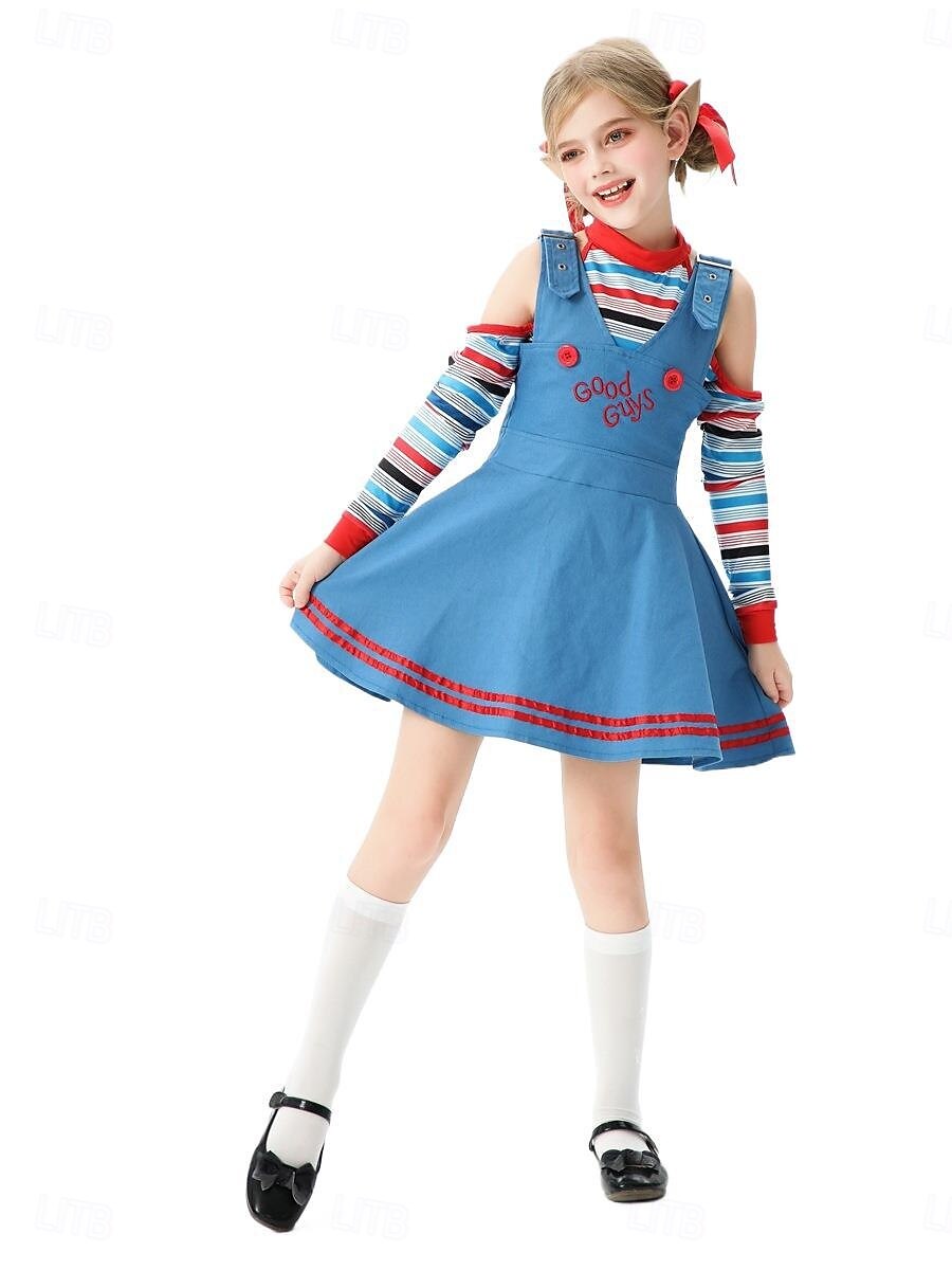 Chucky Scary Doll Dress Costume Group & Family Halloween Costumes Kid's Adults' Women's Girls' Movie / TV Theme Costumes Horror Party Carnival Easy Carnival Costume 2025 - $48.99 –P9