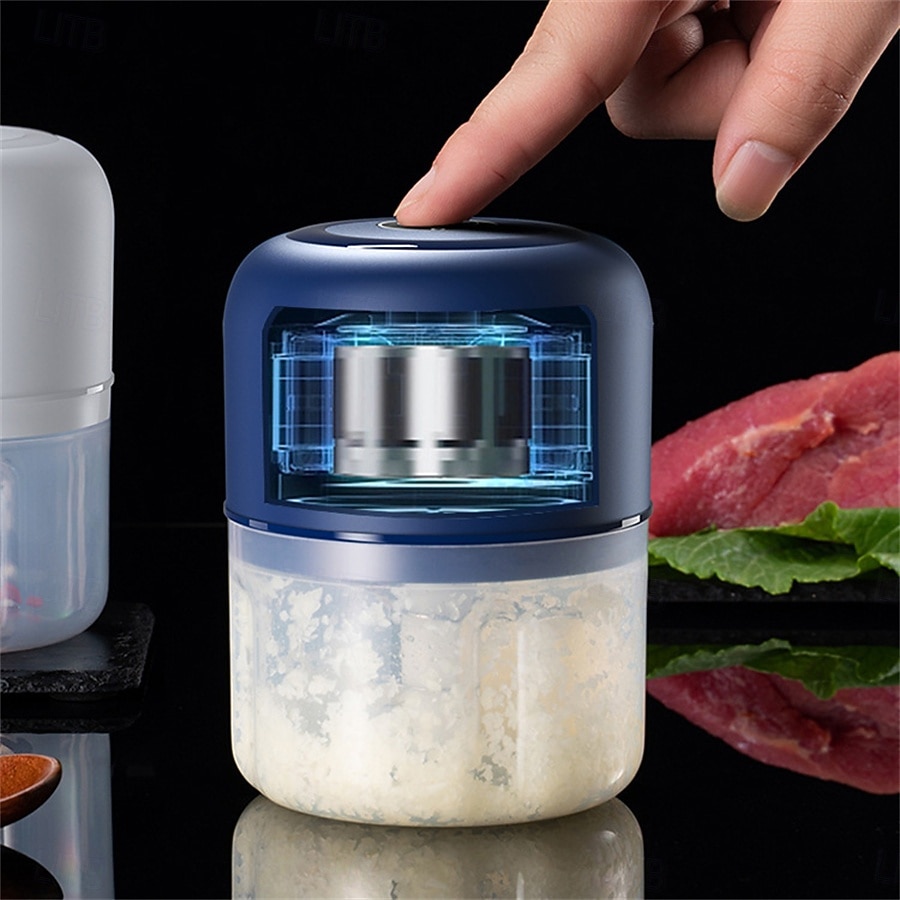 Elektrische Knoblauchmaschine, Ingwerstampfer, Mixer, Küche, Gemüse, Fleisch, Pfeffermühle, USB-Aufladung, Knoblauchmaschine, Zerkleinerer 2026 - $21.99 –P1