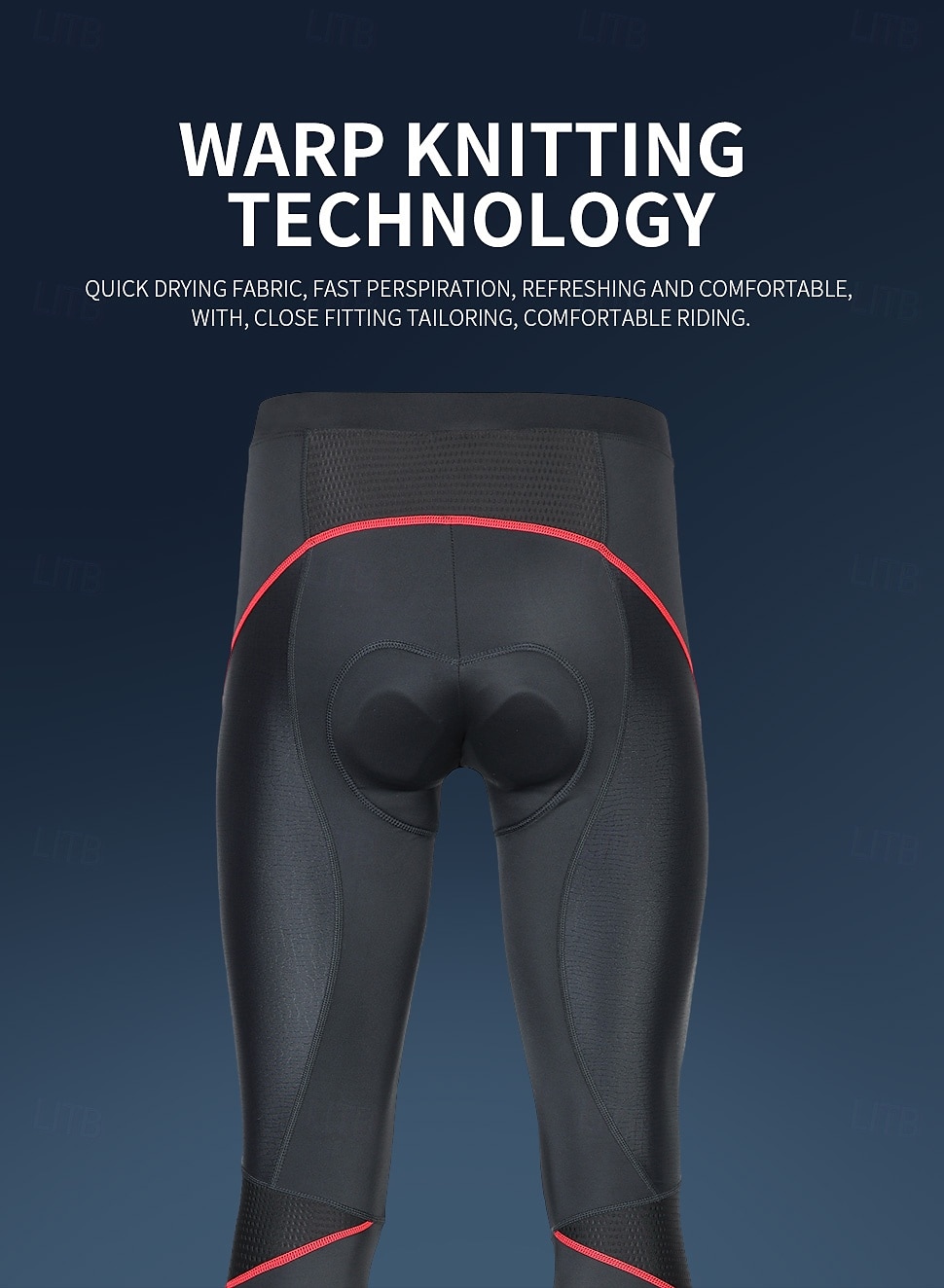 Men's Bike Pants Bike Bottoms Sports 4D Pad Soft Compression Elastic Black Red Clothing Apparel Bike Wear 2025 - $42.99 –P4