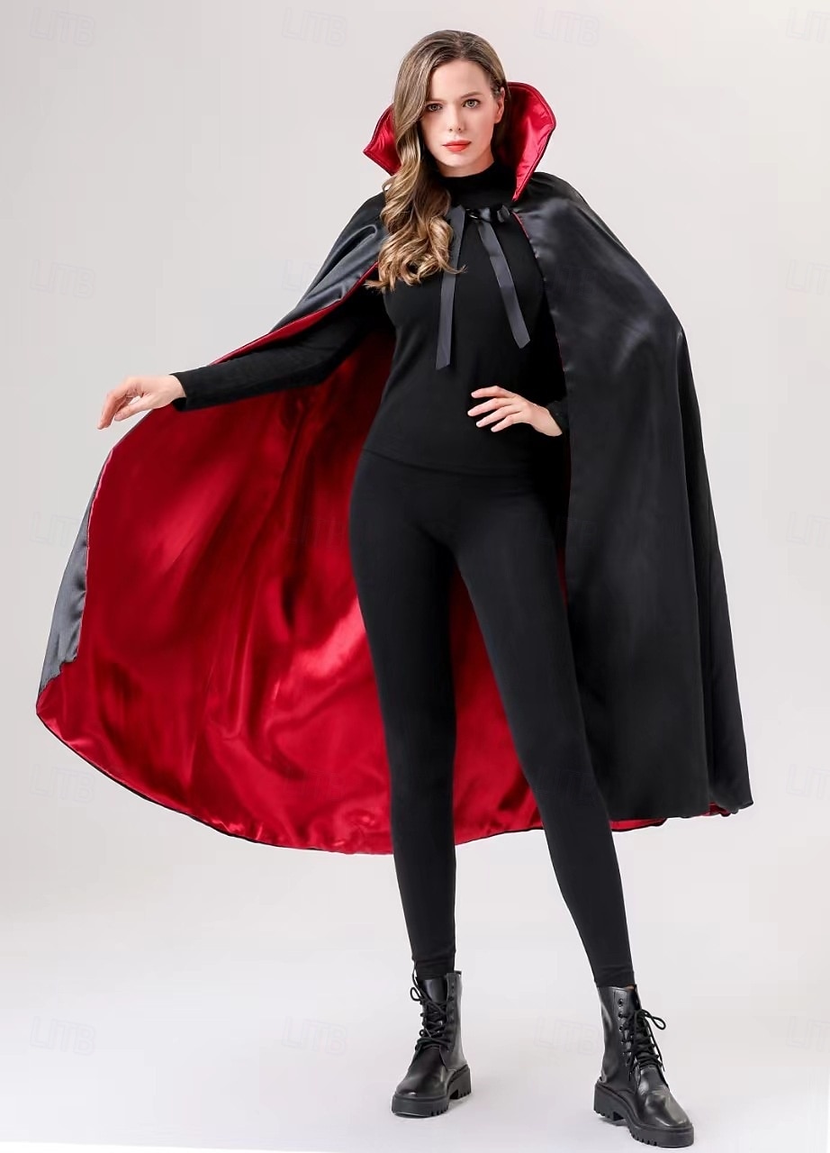 Vampir Dracula Halloween Cosplay Kostüm Umhang Outfits Cosplay Erwachsene Herren Damen Karneval Maskerade Party / Abend Einfache Halloween-Kostüme Verkleiden 2025 - $37.99 –P3