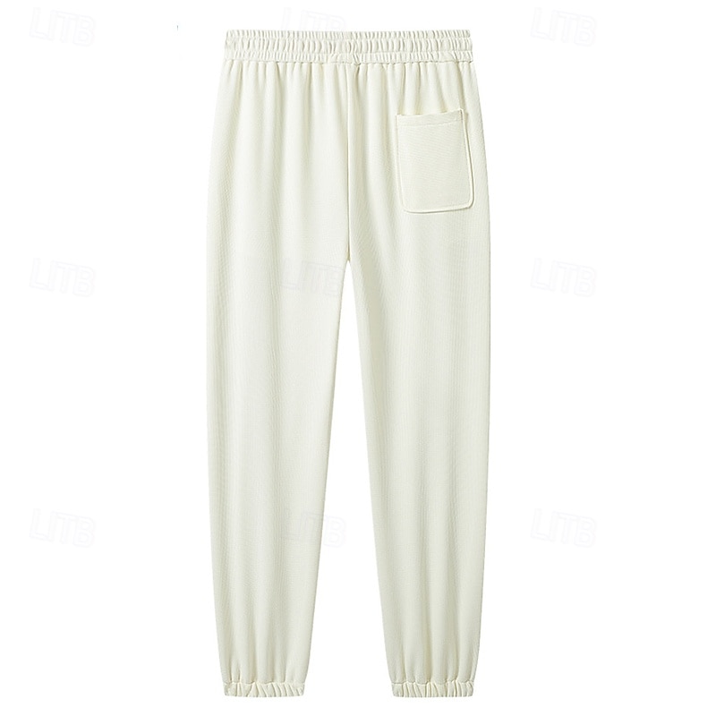 Per uomo Pantaloni della tuta Pareggiatore Pantaloni Pantaloni casual Pantaloni a nido d'ape A cordoncino Vita elastica Liscio Comfort Caldo Lunghezza intera Esterno Informale Giornaliero Sportivo Di del 2026 a $24.99 –P5