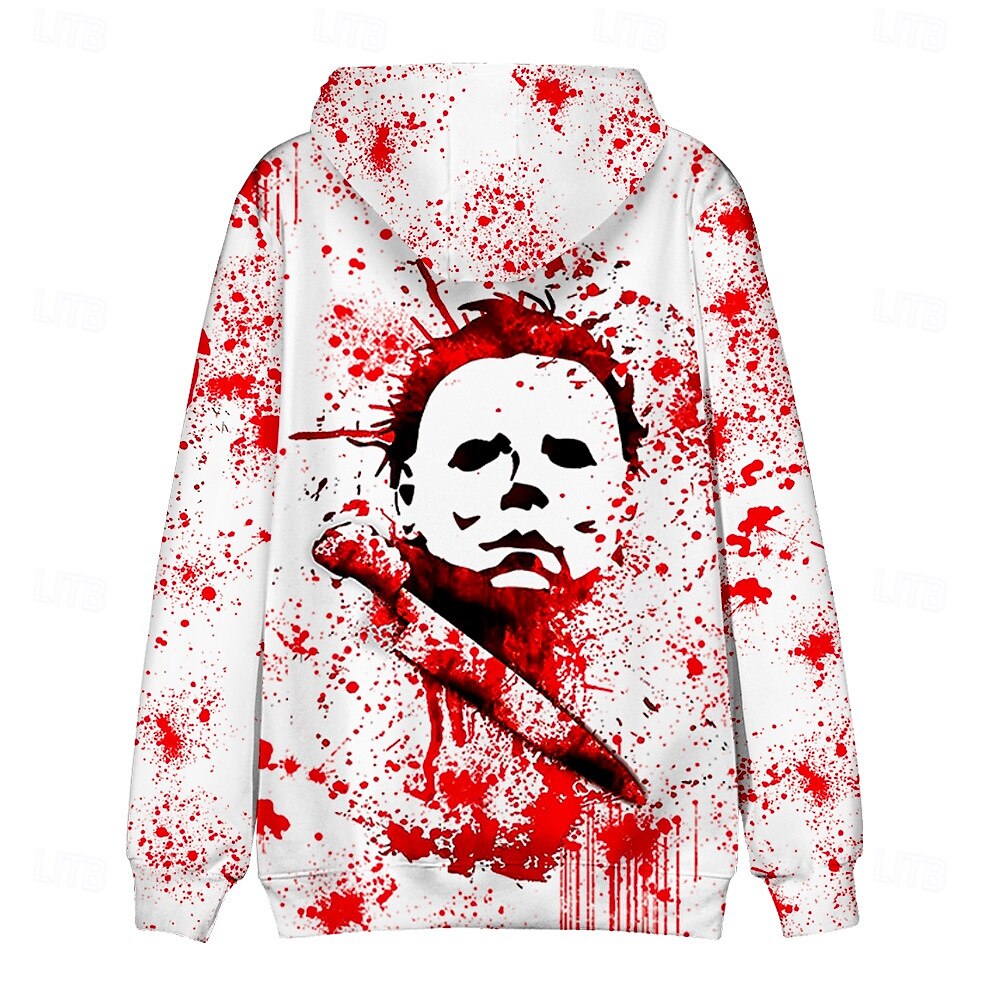 Halloween Michael Myers Bluza z Kapturem Nadruk Graficzny Na Dla par Męskie Damskie Dla dorosłych Halloween Karnawał Bal maskowy Druk 3D Codzienne 2025 - $29.99 –P13