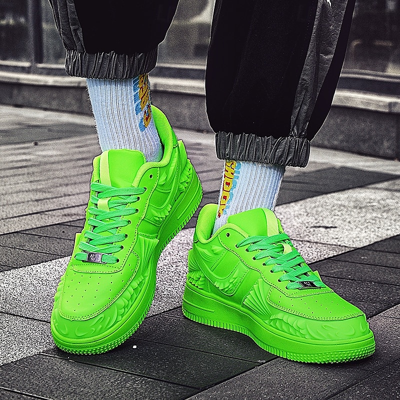 Men's Neon Green Athletic Sneakers – Lightweight Design, Bold Style for Running, Sports, and Casual Wear 2025 - $54.99 –P2
