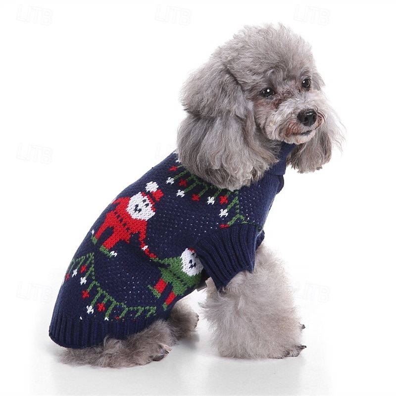 Câini Pisici Pulovere Jumper Modă Iarnă Cald Modă Comfortabil Crăciun Crăciun În aer liber Anul Nou Zilnice homewear Îmbrăcăminte pentru câini for Small Mediu 2025 - $15.49 –P7