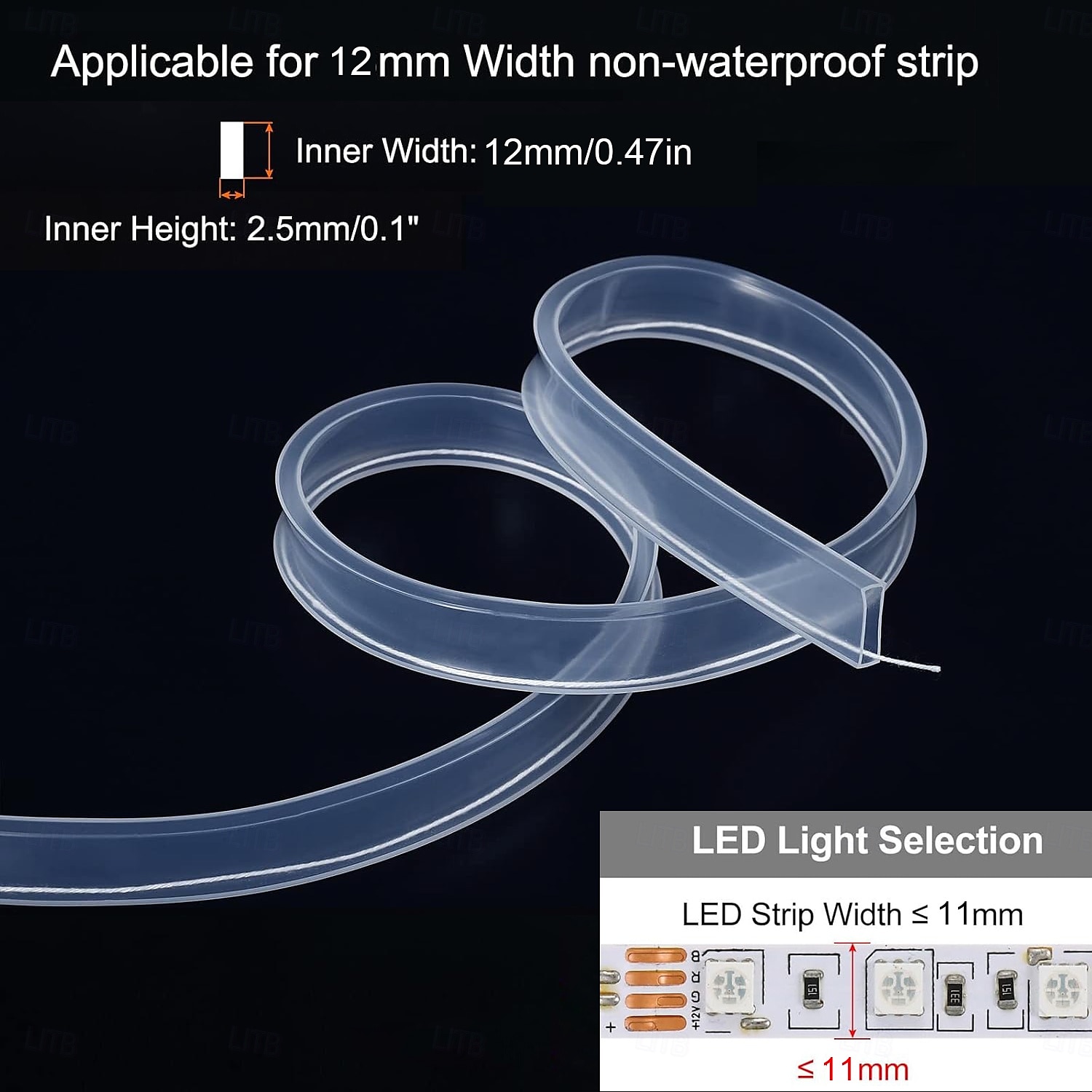 Silicone Tube Sleeve Stip Light 16.5ft/5M or 33ft/10M, 8/10/12mm Flexible LED Channel, IP67 Waterproof Protective Cover for 3528/5050/5630/3014 LED Lights 2026 - $9.49 –P3