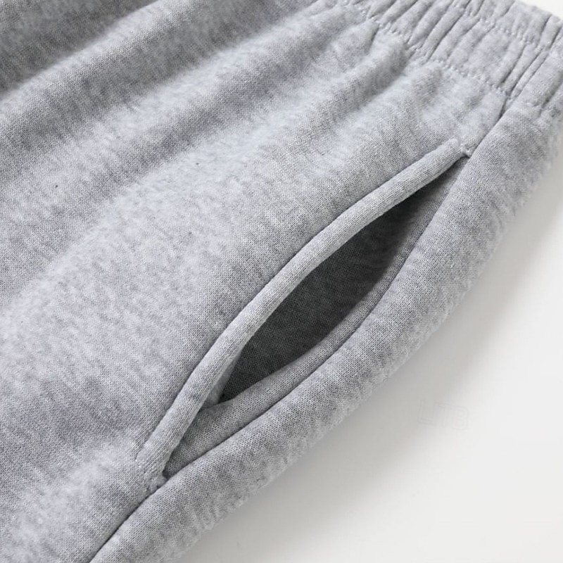 Men's Sweatpants Joggers Trousers Straight Leg Sweatpants Pocket Drawstring Elastic Waist Plain Comfort Breathable Outdoor Daily Going out Fashion Casual Black Navy Blue 2026 - $18.99 –P3