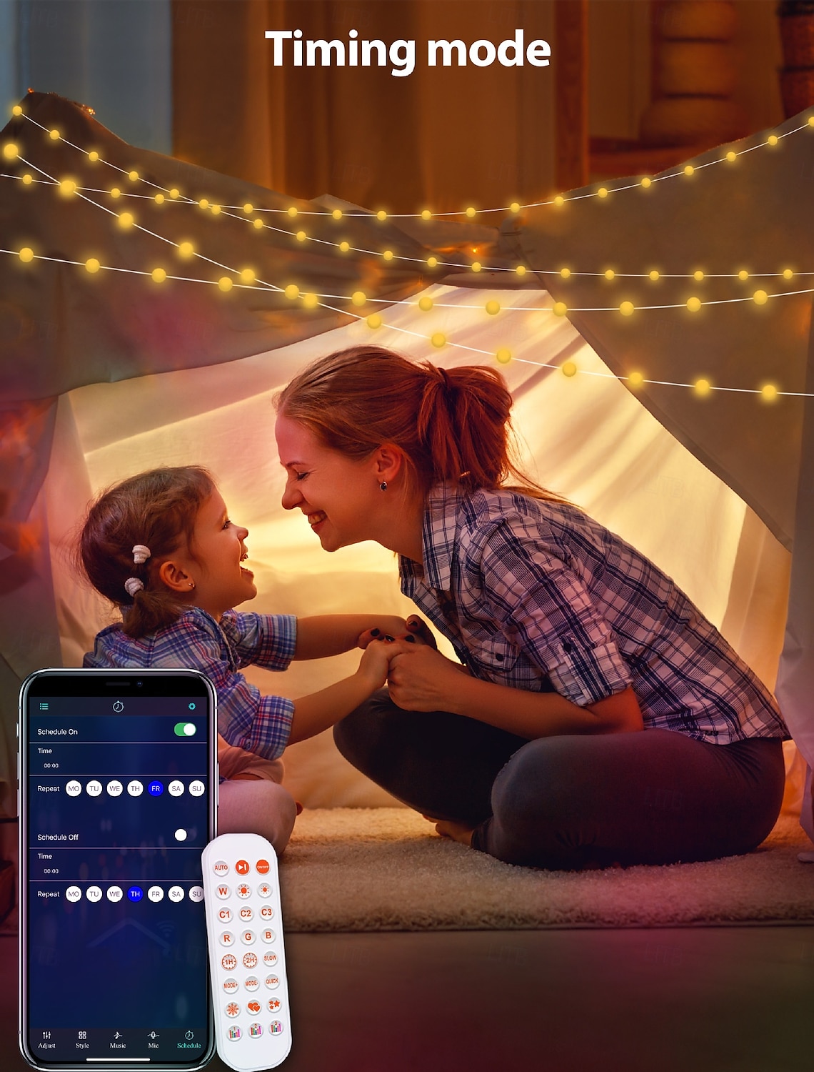 elegante bruiloft receptie feest tuya wifi smart bluetooth kleurrijke bal lichtsnoer usb aangedreven 5-20m voor huis tuin decoratie 2025 - $20.99 –P4