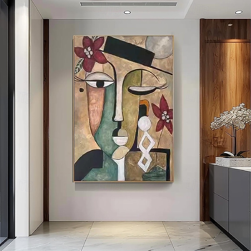 handgjord oljemålning i pablo picasso stil handmålad pablo picasso kvinnor abstrakt målning på duk för vardagsrum sovrum heminredning väggkonst pablo picasso flickmålning 2025 - $108.99 –P2