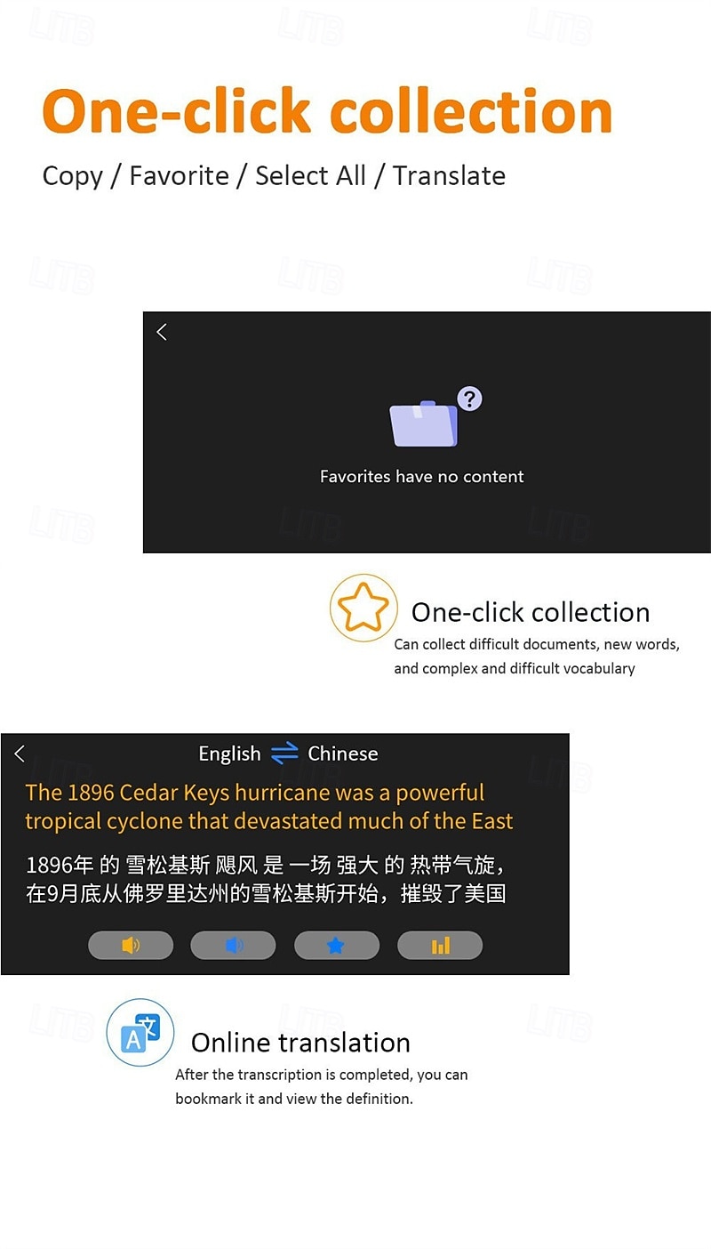 2025年 翻訳スキャナーペン モバイルスキャナー 翻訳機 読書ペン 言語翻訳デバイス OCR デジタル 言語学習者向け  コレクション – $87.99 –P5