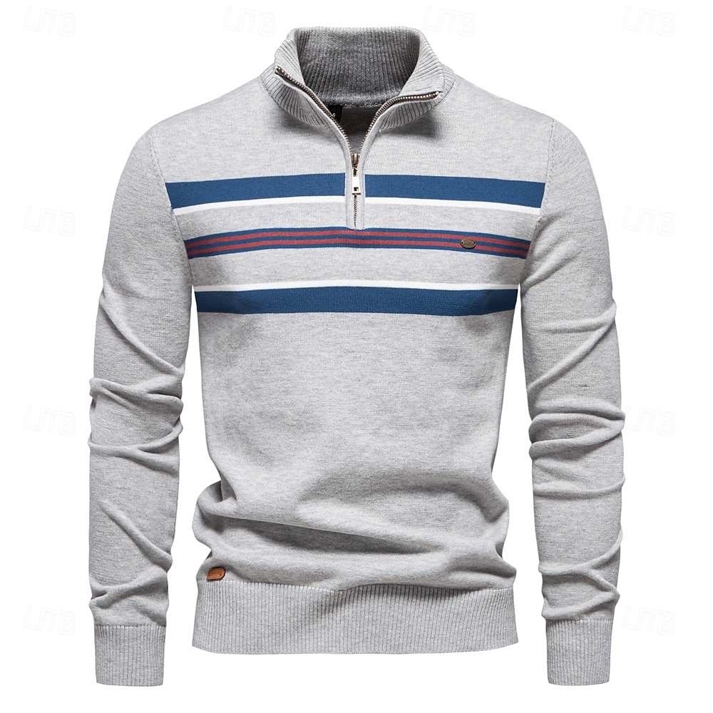 uomo dolcevita in cotone con collo alto, maglioni lavorati a maglia, casual, business, a coste, per uomo del 2025 a $47.99 –P6