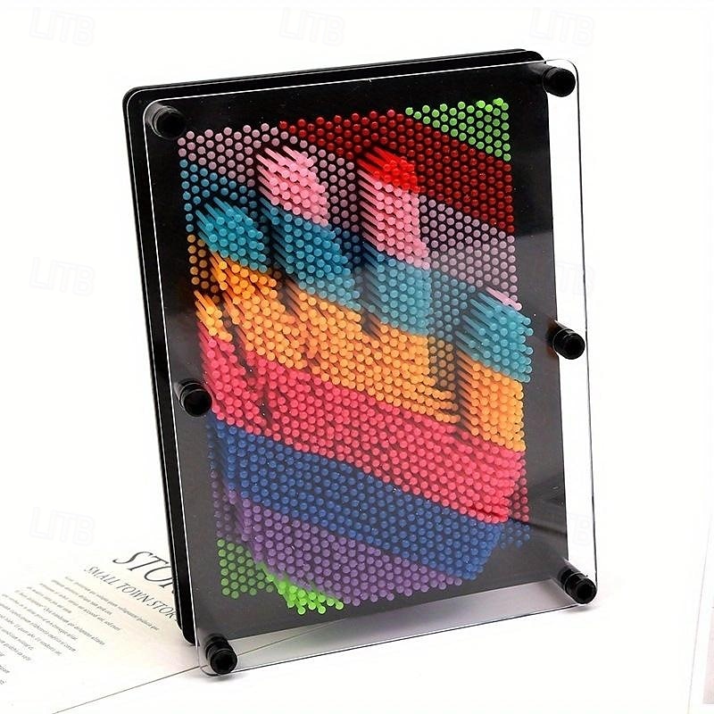 Rainbow 3D Pin Art Board Toy - Sensory Handprint Sculpture for Kids and Adults - Decompression and Creativity Art Sensory Toy - Perfect for Parties, Birthdays, and Christmas Gifts 2025 - $24.99 –P3