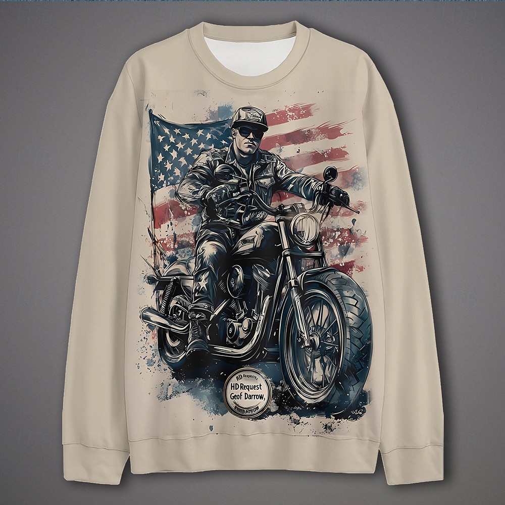 4th of July 2026 250th Memorial Day Men's Graphic Hooded Long Sleeve Hoodie Sweatshirt Outdoor Daily Sports 2026 - $31.99 –P1