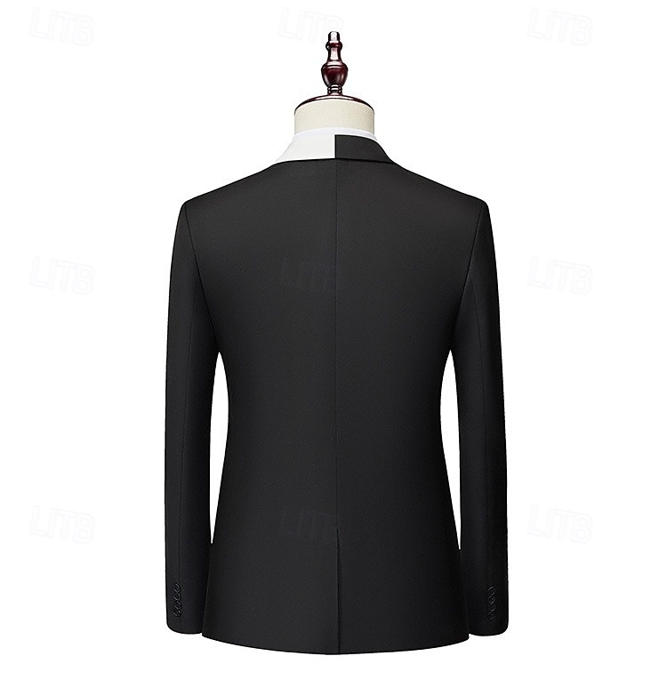 Veste blazer pour hommes mode soirée décontractée patchwork blanche/verte noire/blanche noire/verte ajustée à bouton simple de 2025 ? $54.99 –P3
