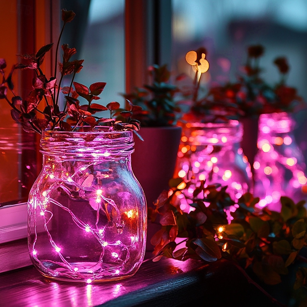 30 pakker led fe string lys 2m 20 led kobbertråd lys til bryllup dekorasjon juletre bryllupsfest gave knapp batteri 2025 - $7.99 –P6