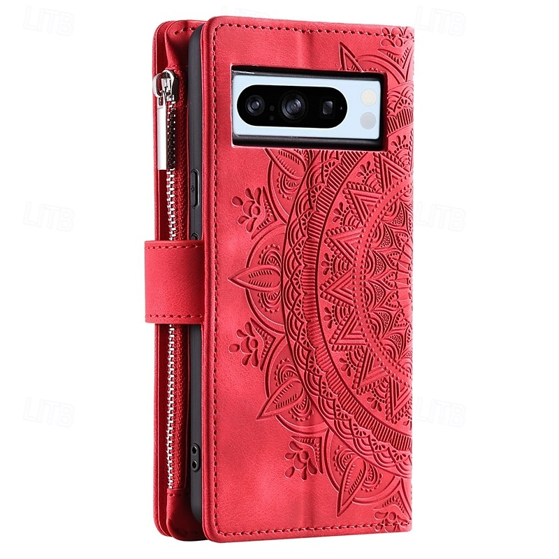 telefon Carcasă Pro Google Pixel 8 Pro Pixel 8 Pixel 7 Pixel 7 Pro Pixel 6 Pixel 6 Pro Zadní kryt se stojánkem s poutkem na zápěstí Slot pro kartu Retro TPU PU kůže 2025 - $19.99 –P3