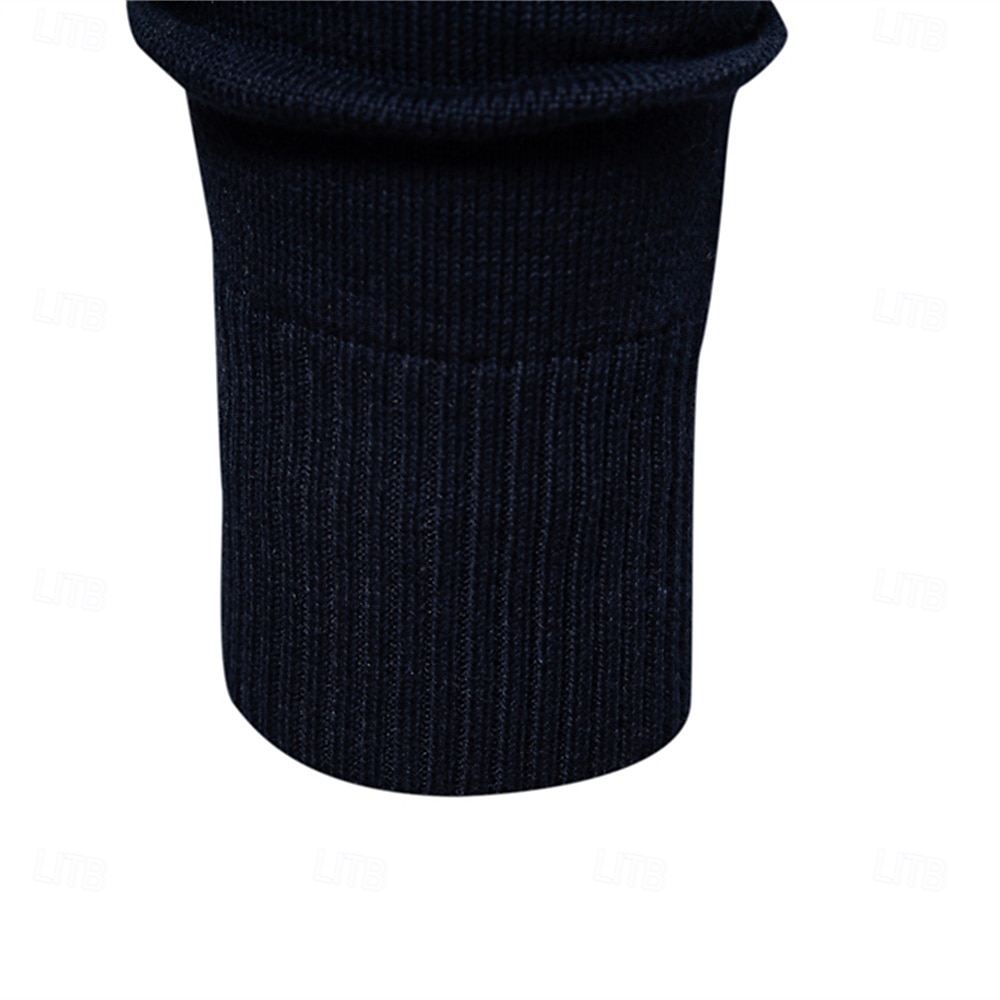 Mens V-neck Solid Cotton Pullover Sweaters Long Sleeve Casual Social Knitted Sweaters for Men 2025 - $32.99 –P5