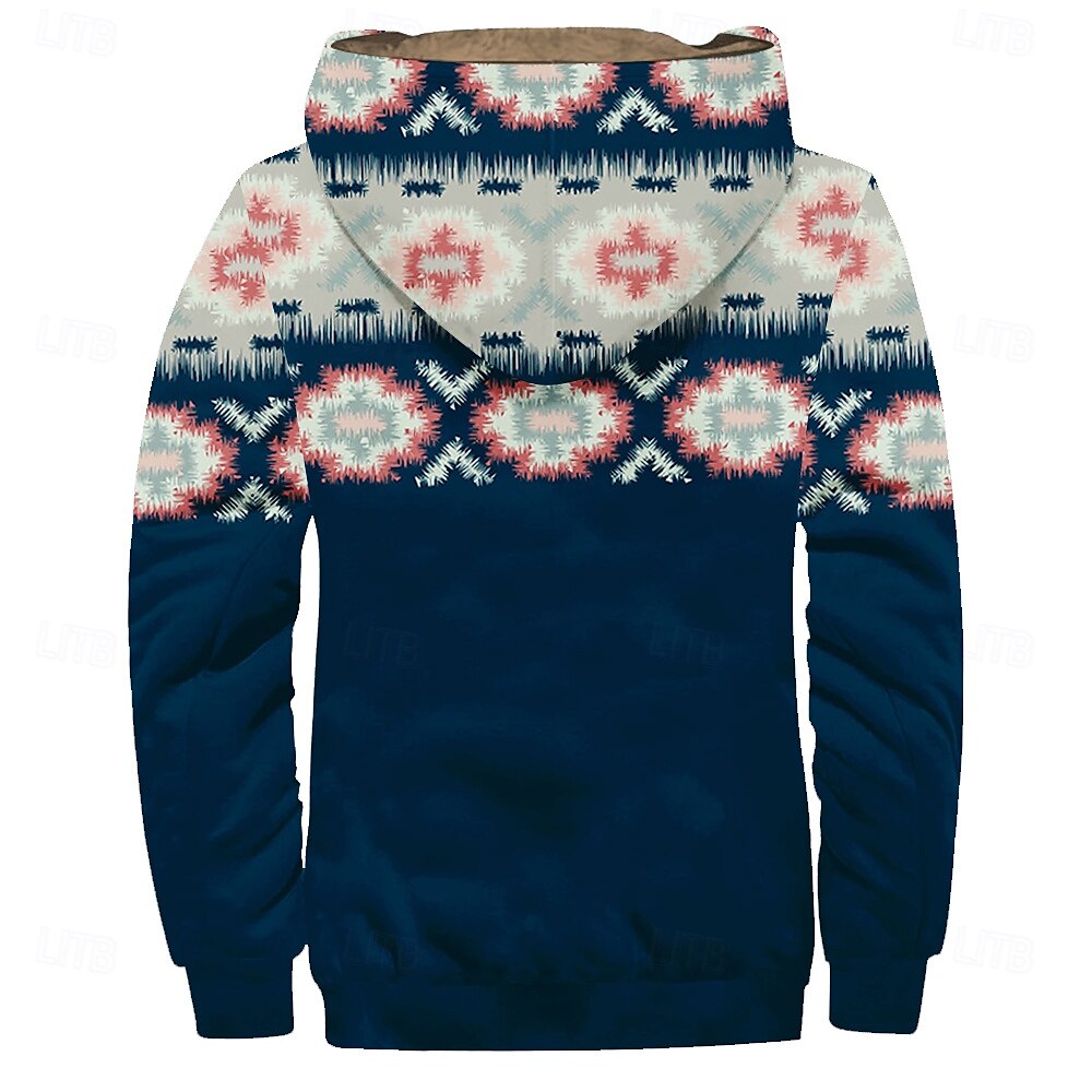 Homens Xadrez Tosão Moletom Moletons Moletom Manga Longa Moletom com capuz Com Capuz Moda Impressão 3D Festa Streetwear Azul Com Cordão Outono Inverno Designer de 2025 por $49.99 –P2