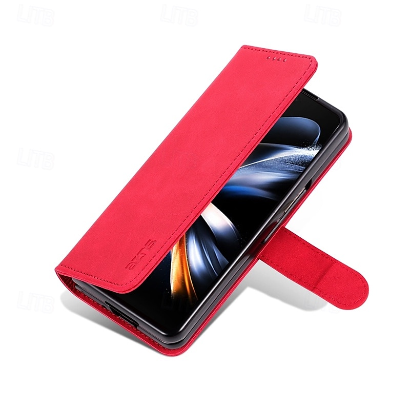 Phone Case For Z Fold 6 Z Fold 4 Z Fold 3 iPhone 16 Pro Max Plus iPhone 15 Pro Max Plus iPhone 14 13 12 11 Pro Max Plus Mini Back Cover with Stand Holder Card Slot Shockproof Retro PU Leather 2025 - $18.99 –P8