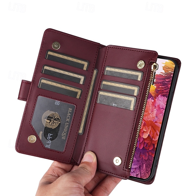 2025年 電話 ケース 用途 S24 S23 S22 S21 Ultra Plus S24 FE S21 FE A55 A35 A25 A15 5G A54 A34 A14 A73 A53 A33 A23 A13 S25ウルトラ バックカバー スタンド付き ジッパ- ストラップ付き レトロ風 TPU PUレザー コレクション – $22.99 –P11