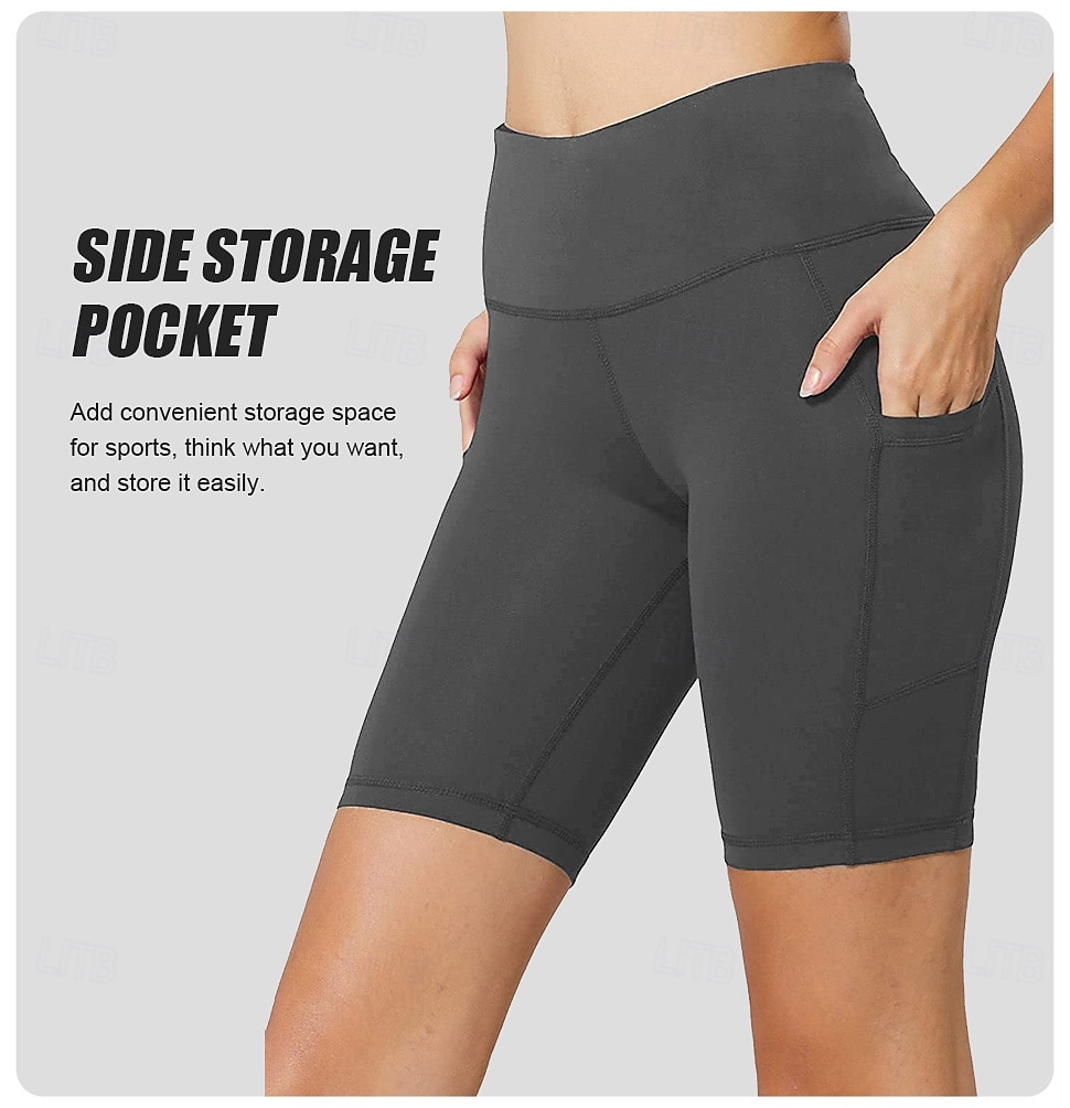 Per donna Pantaloncini da ciclismo Bicicletta Pantaloncini Vestibilità aderente Gli sport Elastico Traspirante Nero Blu scuro Abbigliamento Abbigliamento ciclismo del 2026 a $25.99 –P8